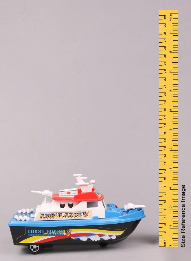 Shinsei Patrol Boat Maintenance Free Pullback Spring Action Race Toy Gift for Boys 3+ Years. Strong ABS Plastic, NO Sharp Edges, BIS Certified. Pack of 1, Color Red - Image 4